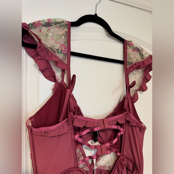 For Love & Lemons Camila Sleeved Slip Dress - Picture 7 of 10